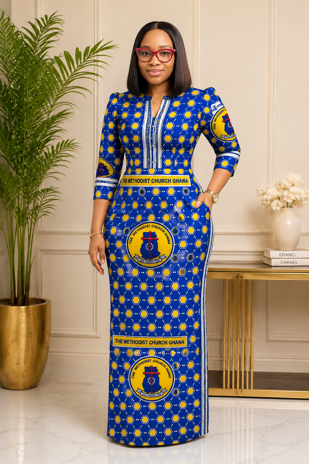 Methodist Church Ghana Cloth - Blue