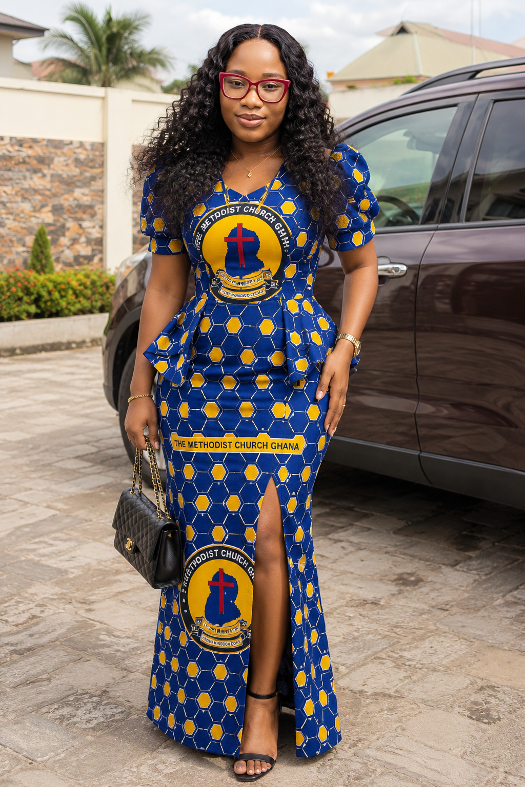 Methodist Church Ghana Cloth - Blue