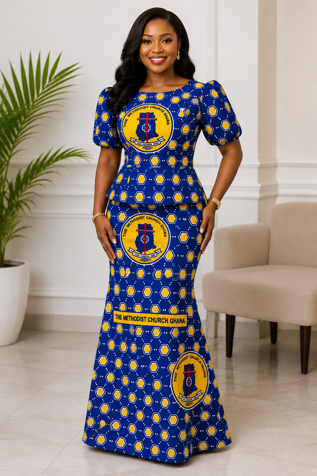 Methodist Church Ghana Cloth - Blue